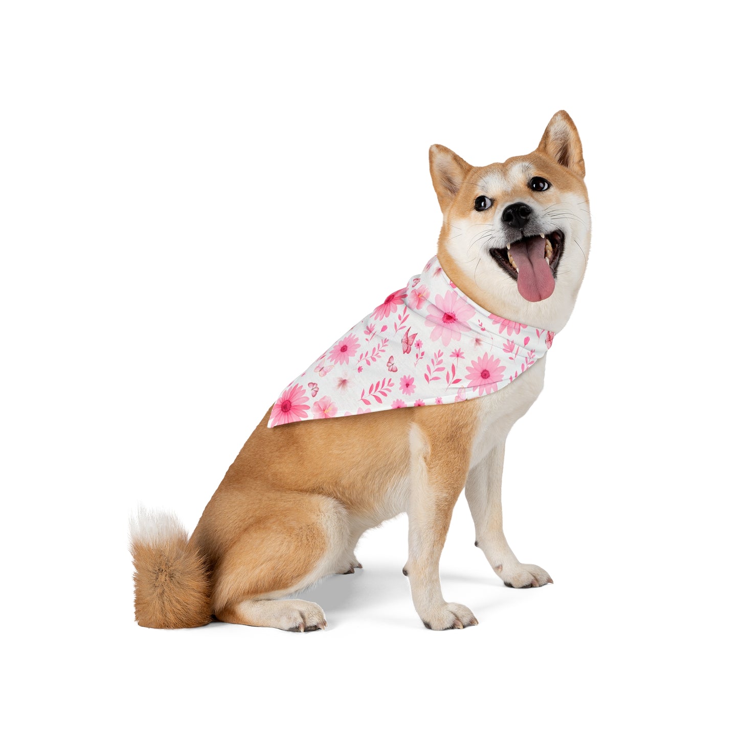 Floral Pet Bandana | Cute Dog Accessory for Spring, Pet Gift, Flower Pattern Dog Scarf, Pet Fashion, Dog Bandana