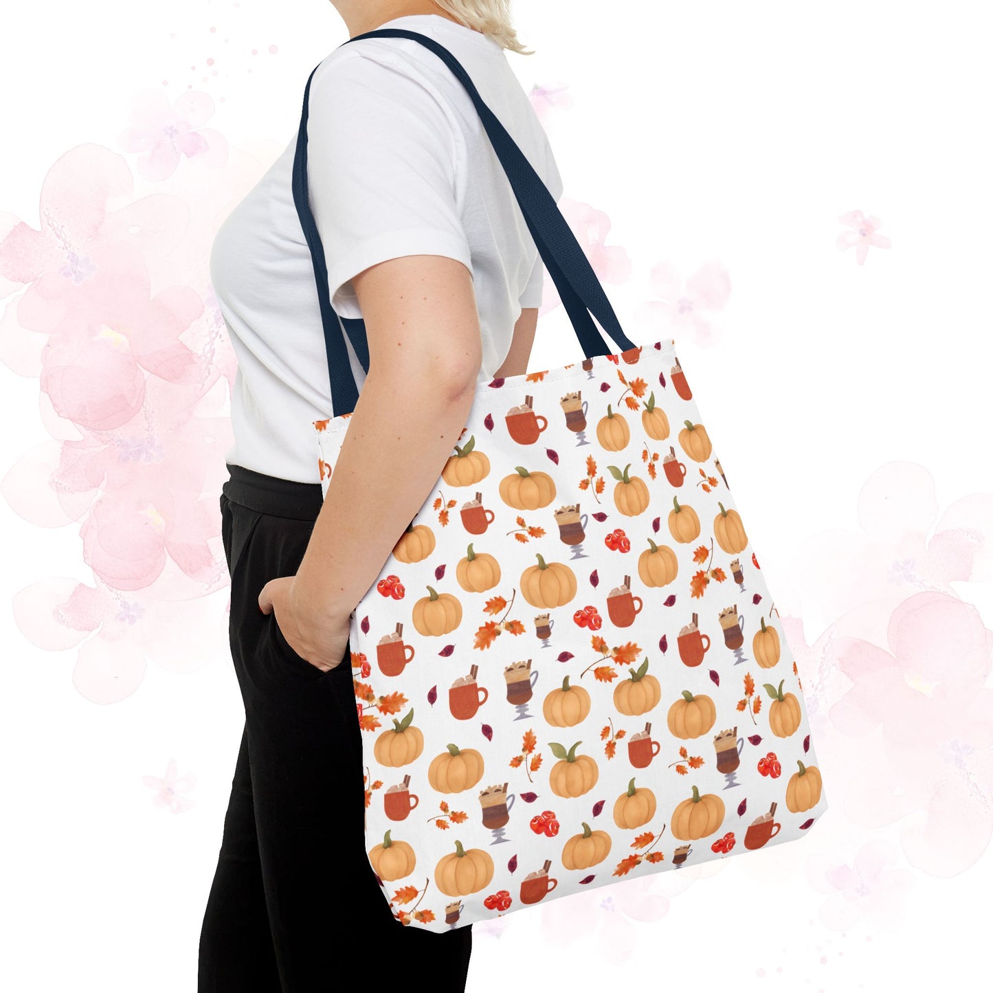 Autumn Harvest Tote Bag, Fall Accessories, Pumpkin Tote, Seasonal Shopping Bag, Thanksgiving Gift, Homestead Tote Bag