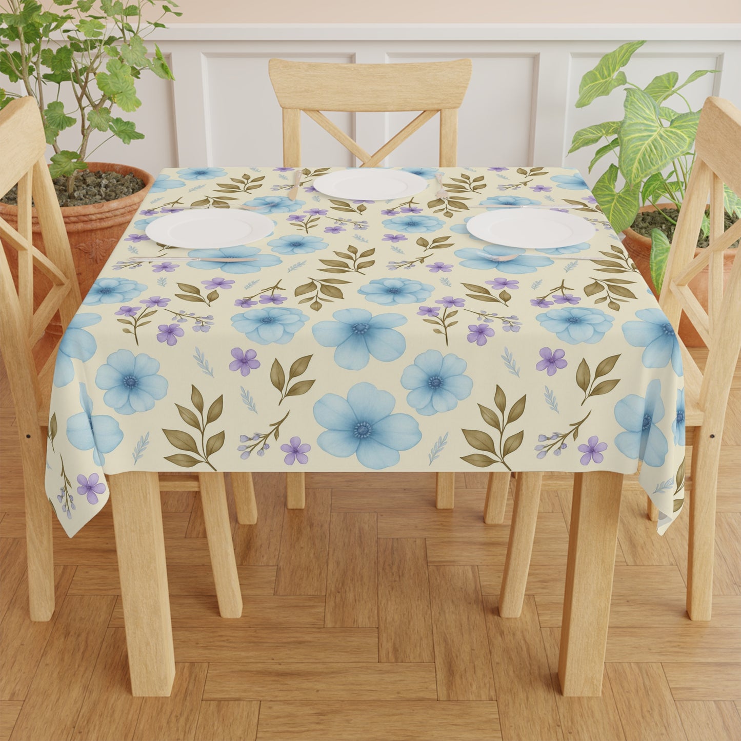 Floral Blush Tablecloth, Elegant Dining Decor, Spring Table Setting, Garden Party, Home Celebration, Blush Tablecloth, Picnic Tablecloth