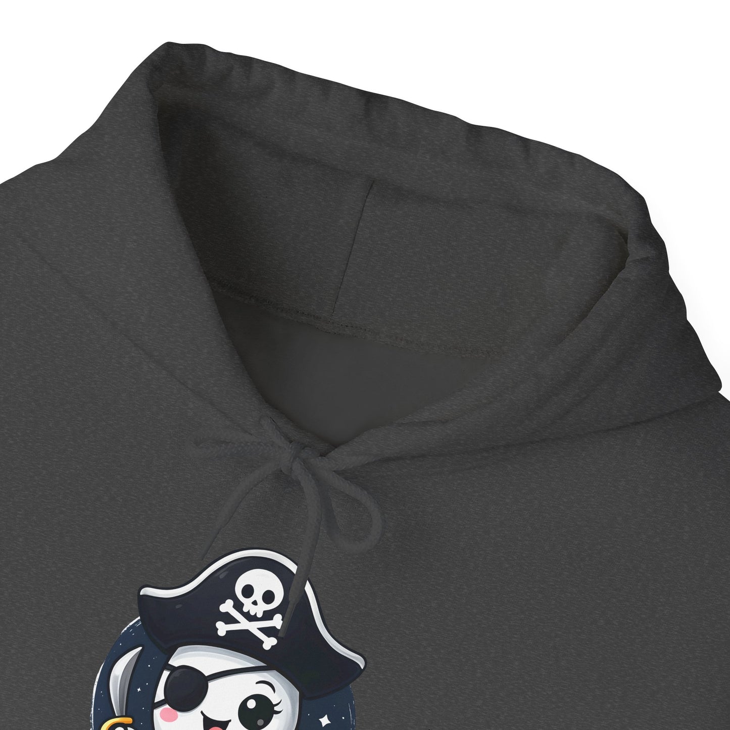 Pirate Ghost Hoodie, Cozy Hooded Sweatshirt for Halloween, Unisex Casual Wear, Cute Gift for Kids and Adults, Spooky Apparel