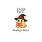 Whimsical Ghost Reading Kiss-Cut Stickers, Halloween Decor, Book Lover Gift, Laptop/Water Bottle Decal, Cute Sticker Set