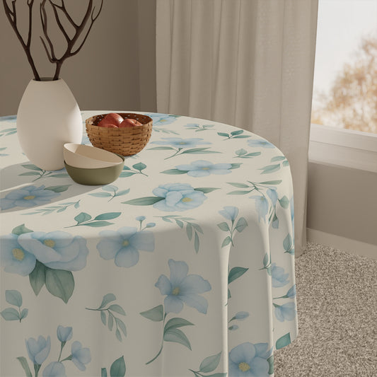 Floral Tablecloth, Elegant Home Decor, Dining Table Linens, Spring and Summer Table Setting, Picnic Blankets, Weddings, Vintage Tablecloth