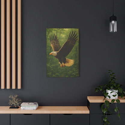 Eagle Poster Art Print, Nature Decor, Wildlife Canvas Wall Art, Home Office Decoration, Gift for Bird Lovers