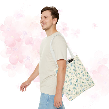 Floral Tote Bag, Stylish Shopper Bag, Reusable Grocery Tote, Floral Print Accessory, Ideal Gift for Her