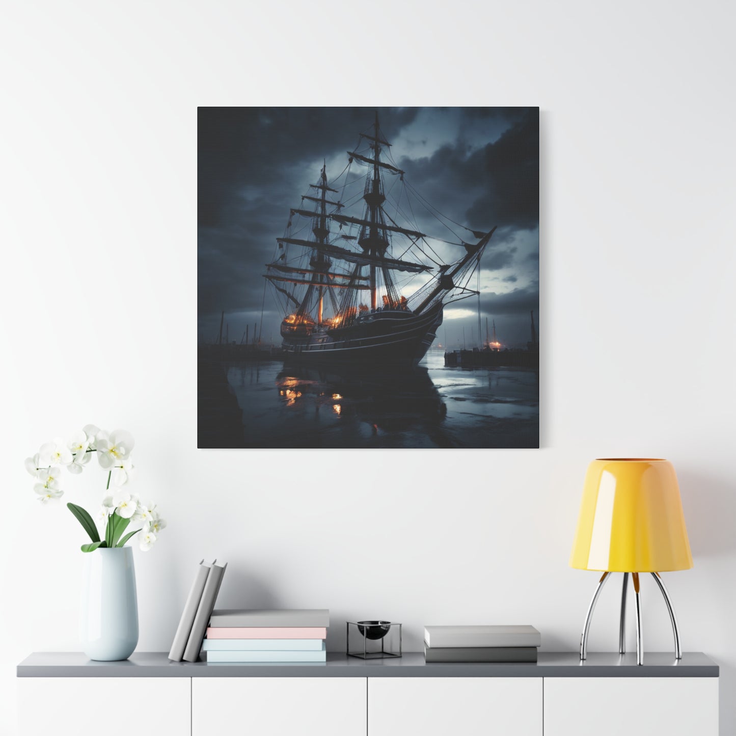 Nautical Canvas Art, Maritime Wall Decor, Boat Lover Gift, Coastal Home Decoration, Unique Gift for Ocean Enthusiasts