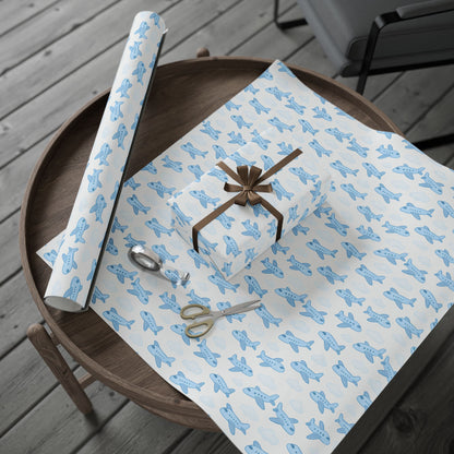Airplane Themed Wrapping Paper, Gift Wrap for Kids, Birthday, Baby Shower, Travel Lovers, Aviation Decor