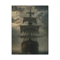 Mysterious Ship Canvas Wall Art, Nautical Decor for Home, Pirate Art, Ocean Inspired, Gift for Sailors