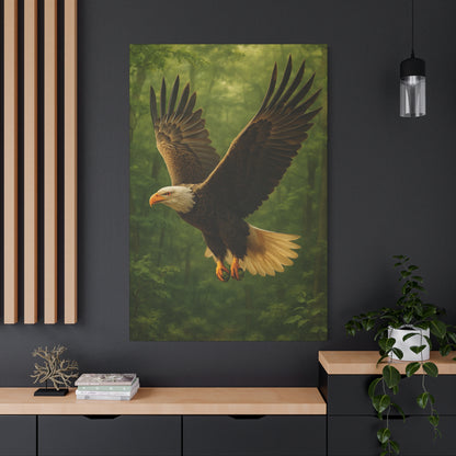 Eagle Poster Art Print, Nature Decor, Wildlife Canvas Wall Art, Home Office Decoration, Gift for Bird Lovers