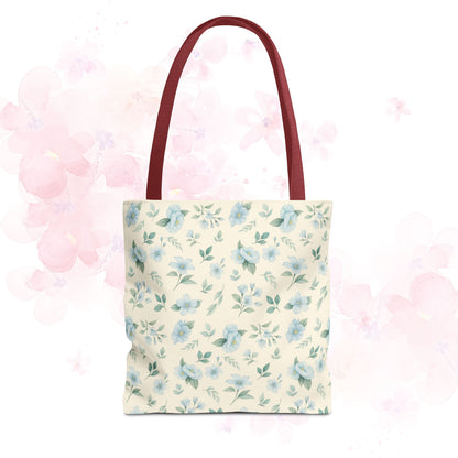 Floral Tote Bag, Stylish Shopper Bag, Reusable Grocery Tote, Floral Print Accessory, Ideal Gift for Her