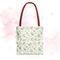 Floral Tote Bag, Stylish Shopper Bag, Reusable Grocery Tote, Floral Print Accessory, Ideal Gift for Her