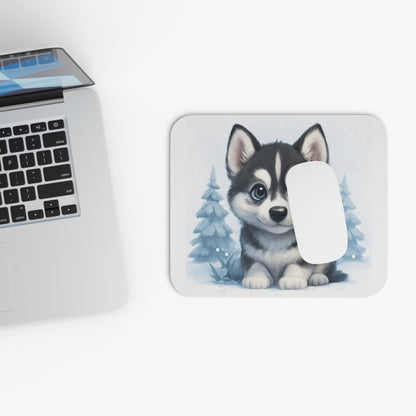 Adorable Husky Puppy Mouse Pad, Cute Desk Accessory, Dog Lover Gift, Home Office Decor, Pet-Themed Gift for Animal Lovers, Christmas Gift