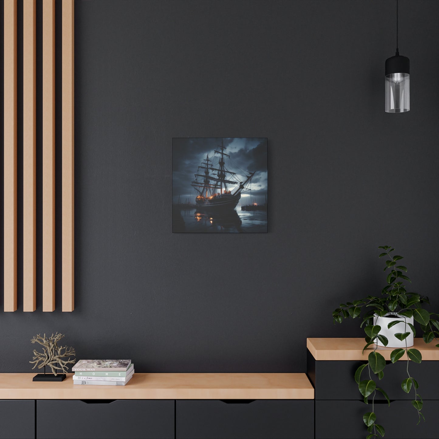 Nautical Canvas Art, Maritime Wall Decor, Boat Lover Gift, Coastal Home Decoration, Unique Gift for Ocean Enthusiasts