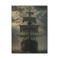 Mysterious Ship Canvas Wall Art, Nautical Decor for Home, Pirate Art, Ocean Inspired, Gift for Sailors