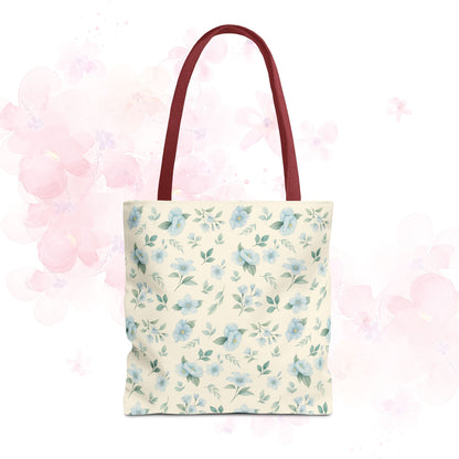 Floral Tote Bag, Stylish Shopper Bag, Reusable Grocery Tote, Floral Print Accessory, Ideal Gift for Her