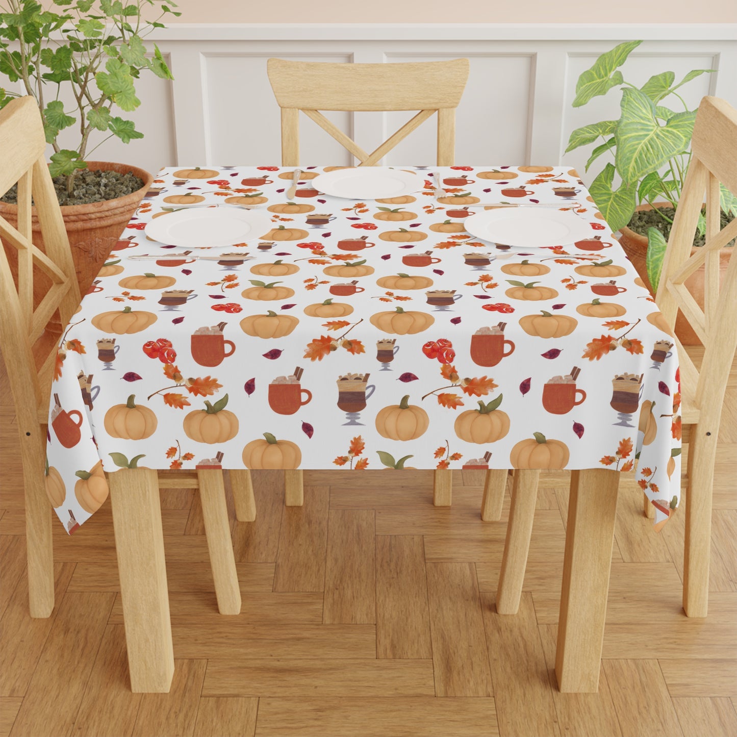 Autumn Harvest Tablecloth | Thanksgiving Decor, Cozy Fall Gatherings, Seasonal Dining, Homestead Decor