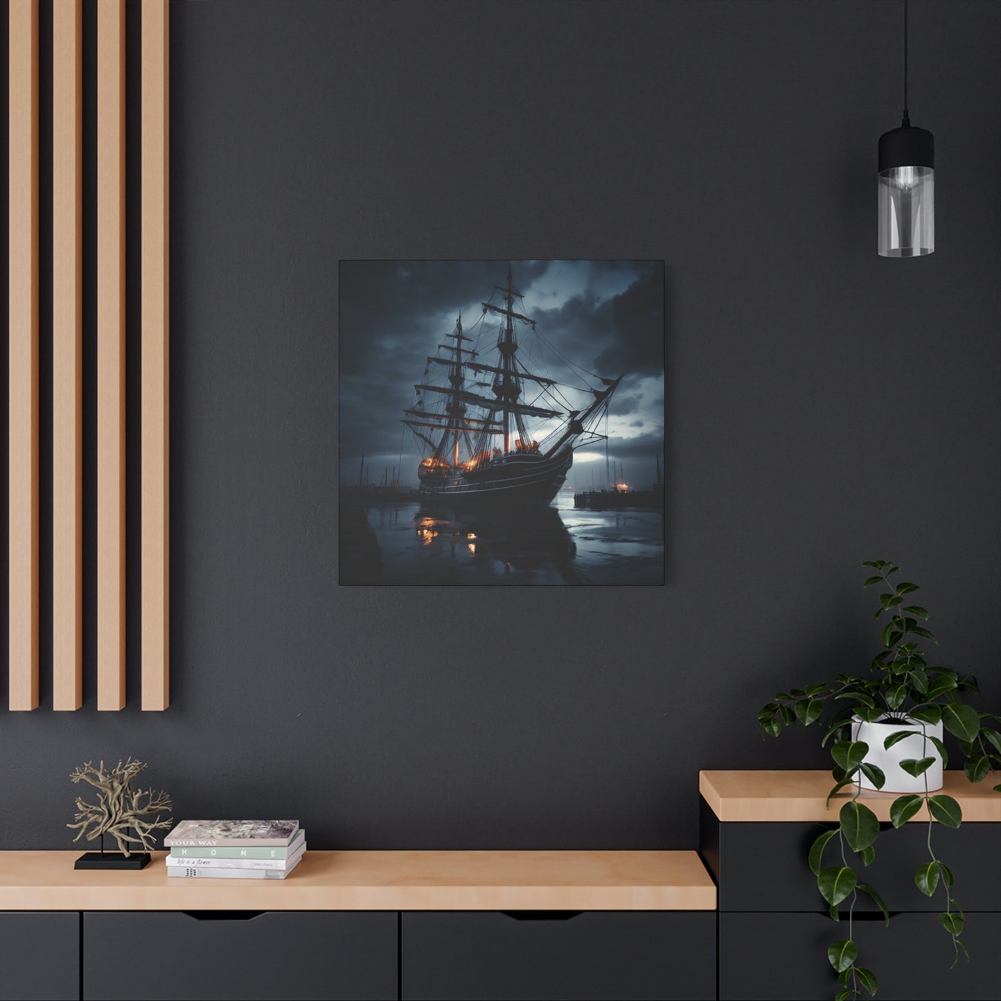 Nautical Canvas Art, Maritime Wall Decor, Boat Lover Gift, Coastal Home Decoration, Unique Gift for Ocean Enthusiasts