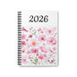 Floral Spiral Notebook - 2026 Notebook, Floral Journal, Butterfly Notebook, Gift for Her, Spring Stationery
