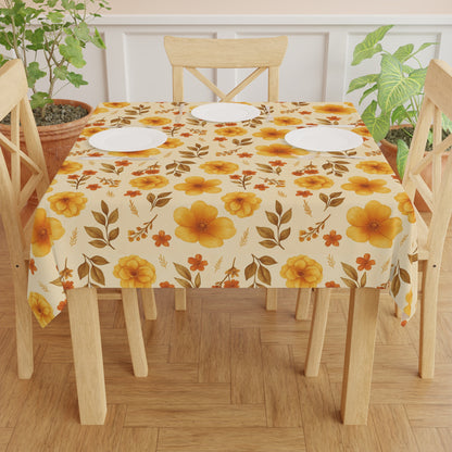 Charming Floral Tablecloth, Dining Table Decor, Spring Table Setting, Housewarming Gift, Picnic Essential, Holiday Gift, Gifts for Mom