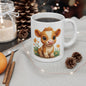 Baby Cow Ceramic Mug, Gift for Cow Lovers, Coffee Mug, Animal Lover's Cup, Housewarming Present, Homestead Farmer Gift,