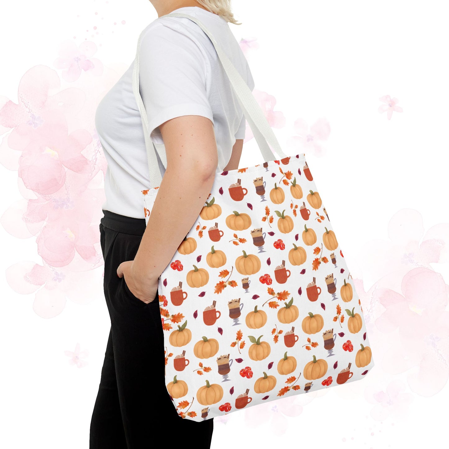 Autumn Harvest Tote Bag, Fall Accessories, Pumpkin Tote, Seasonal Shopping Bag, Thanksgiving Gift, Homestead Tote Bag