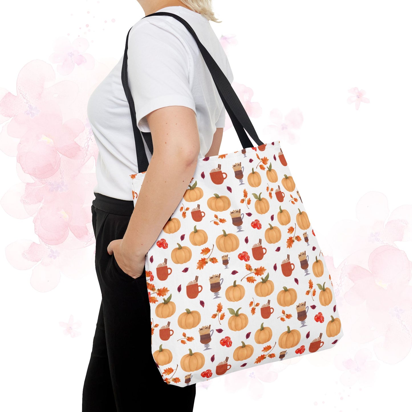 Autumn Harvest Tote Bag, Fall Accessories, Pumpkin Tote, Seasonal Shopping Bag, Thanksgiving Gift, Homestead Tote Bag