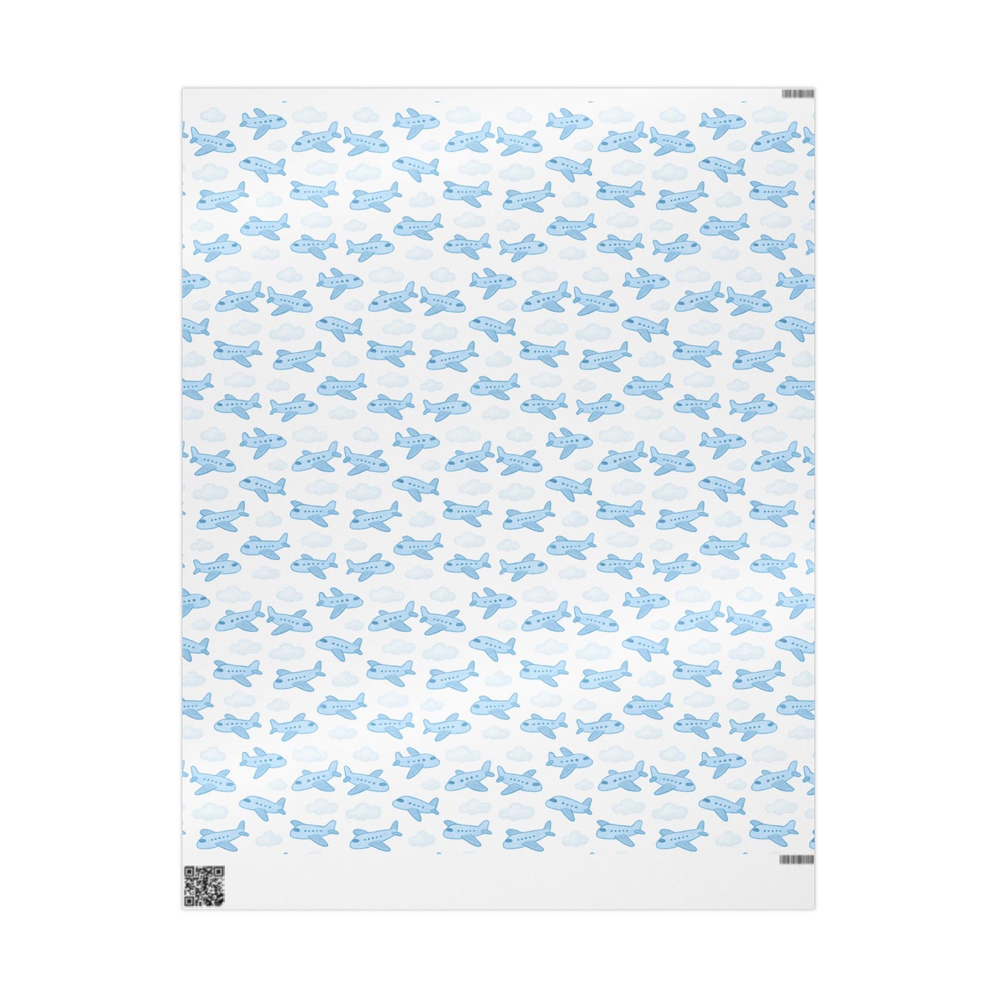 Airplane Themed Wrapping Paper, Gift Wrap for Kids, Birthday, Baby Shower, Travel Lovers, Aviation Decor