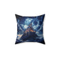 Enchanted Castle Decorative Pillow, Fantasy Home Decor, Gothic Accent Cushion, Stylish Throw Pillow, Gothic Gift Idea, Castlecore