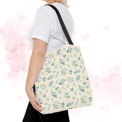 Floral Tote Bag, Stylish Shopper Bag, Reusable Grocery Tote, Floral Print Accessory, Ideal Gift for Her