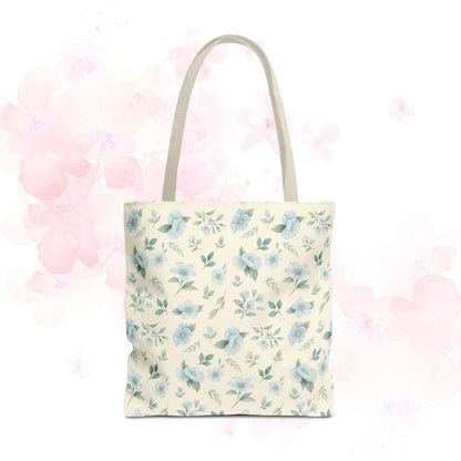 Floral Tote Bag, Stylish Shopper Bag, Reusable Grocery Tote, Floral Print Accessory, Ideal Gift for Her