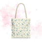 Floral Tote Bag, Stylish Shopper Bag, Reusable Grocery Tote, Floral Print Accessory, Ideal Gift for Her