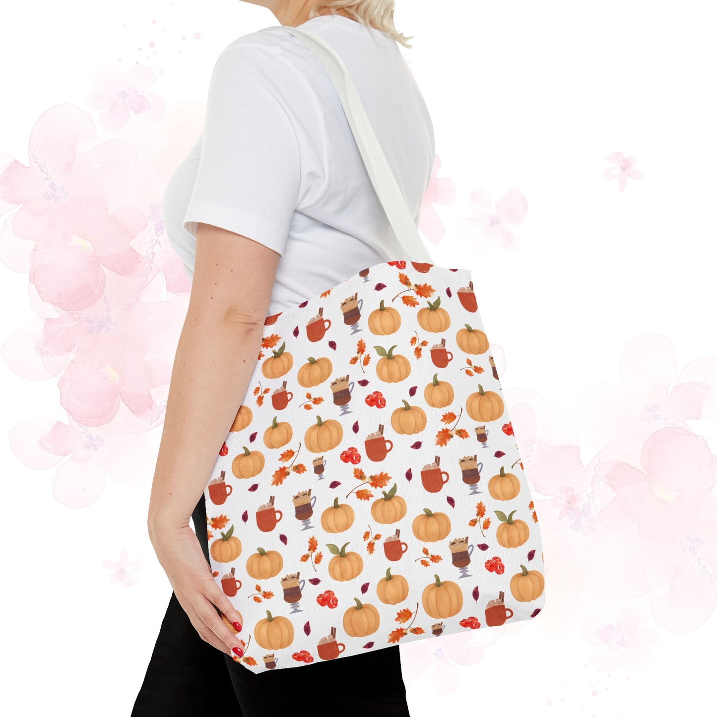 Autumn Harvest Tote Bag, Fall Accessories, Pumpkin Tote, Seasonal Shopping Bag, Thanksgiving Gift, Homestead Tote Bag