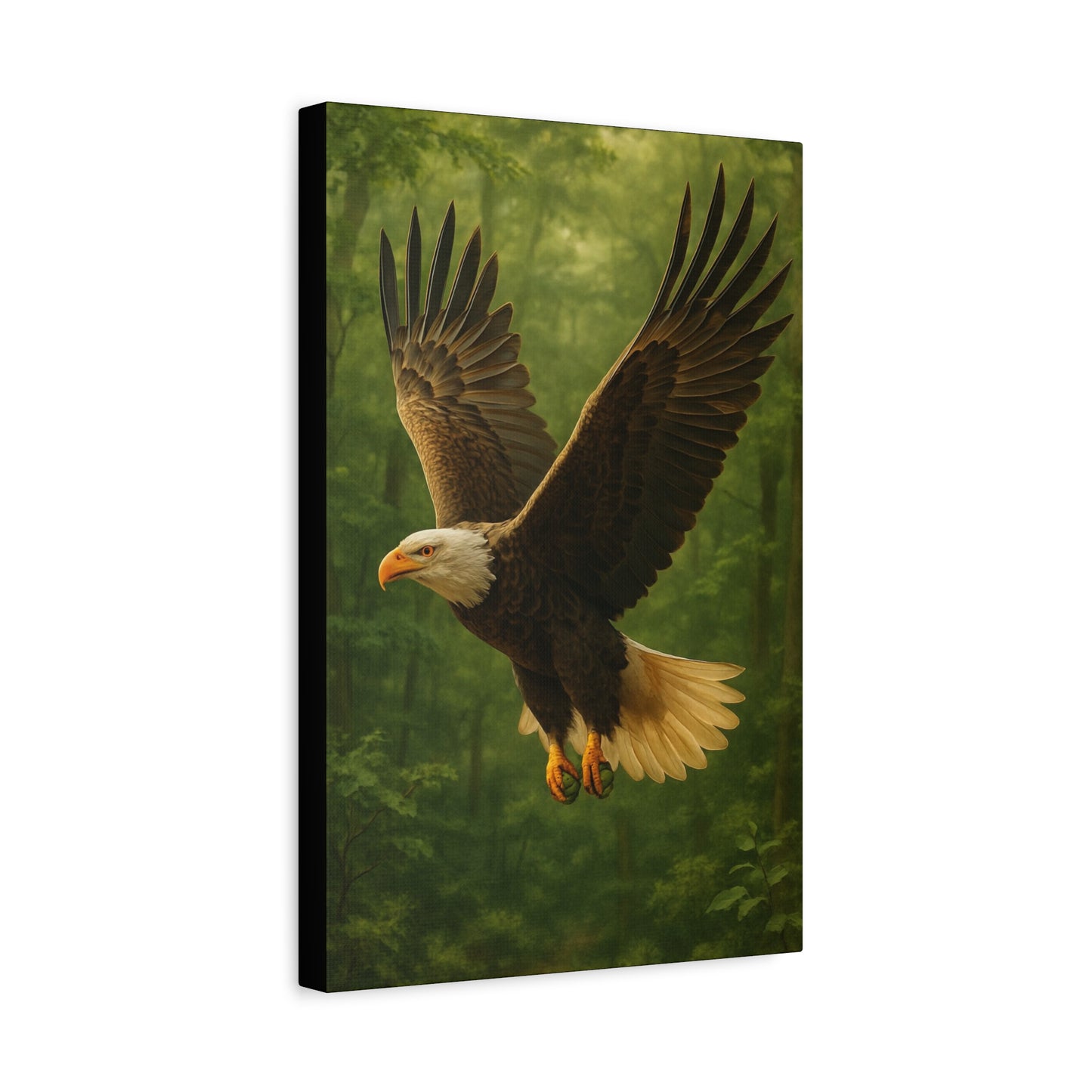 Eagle Poster Art Print, Nature Decor, Wildlife Canvas Wall Art, Home Office Decoration, Gift for Bird Lovers