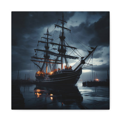 Nautical Canvas Art, Maritime Wall Decor, Boat Lover Gift, Coastal Home Decoration, Unique Gift for Ocean Enthusiasts