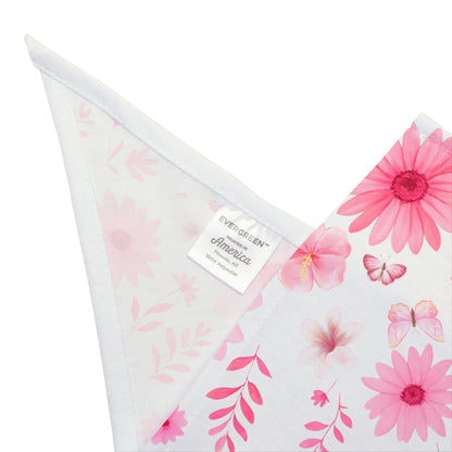 Floral Pet Bandana | Cute Dog Accessory for Spring, Pet Gift, Flower Pattern Dog Scarf, Pet Fashion, Dog Bandana