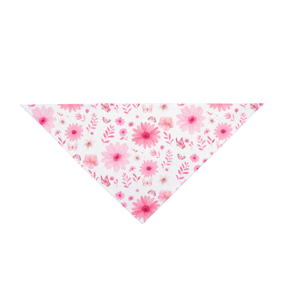 Floral Pet Bandana | Cute Dog Accessory for Spring, Pet Gift, Flower Pattern Dog Scarf, Pet Fashion, Dog Bandana
