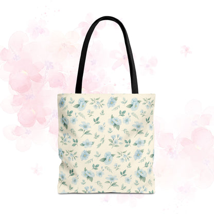 Floral Tote Bag, Stylish Shopper Bag, Reusable Grocery Tote, Floral Print Accessory, Ideal Gift for Her