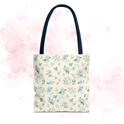 Floral Tote Bag, Stylish Shopper Bag, Reusable Grocery Tote, Floral Print Accessory, Ideal Gift for Her