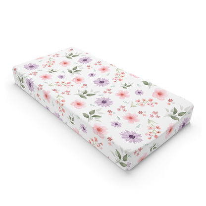 Floral Baby Changing Pad Cover - Soft and Stylish Nursery Accessory, Perfect Baby Shower Gift, Floral Nursery Decor, Baby Essentials