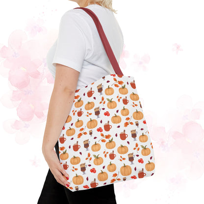 Autumn Harvest Tote Bag, Fall Accessories, Pumpkin Tote, Seasonal Shopping Bag, Thanksgiving Gift, Homestead Tote Bag