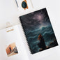 Mystical Waves Spiral Notebook - Ruled Line, Sea-inspired Journal, Perfect for Writers, Dreamers, Students, Gifts for Ocean Lovers
