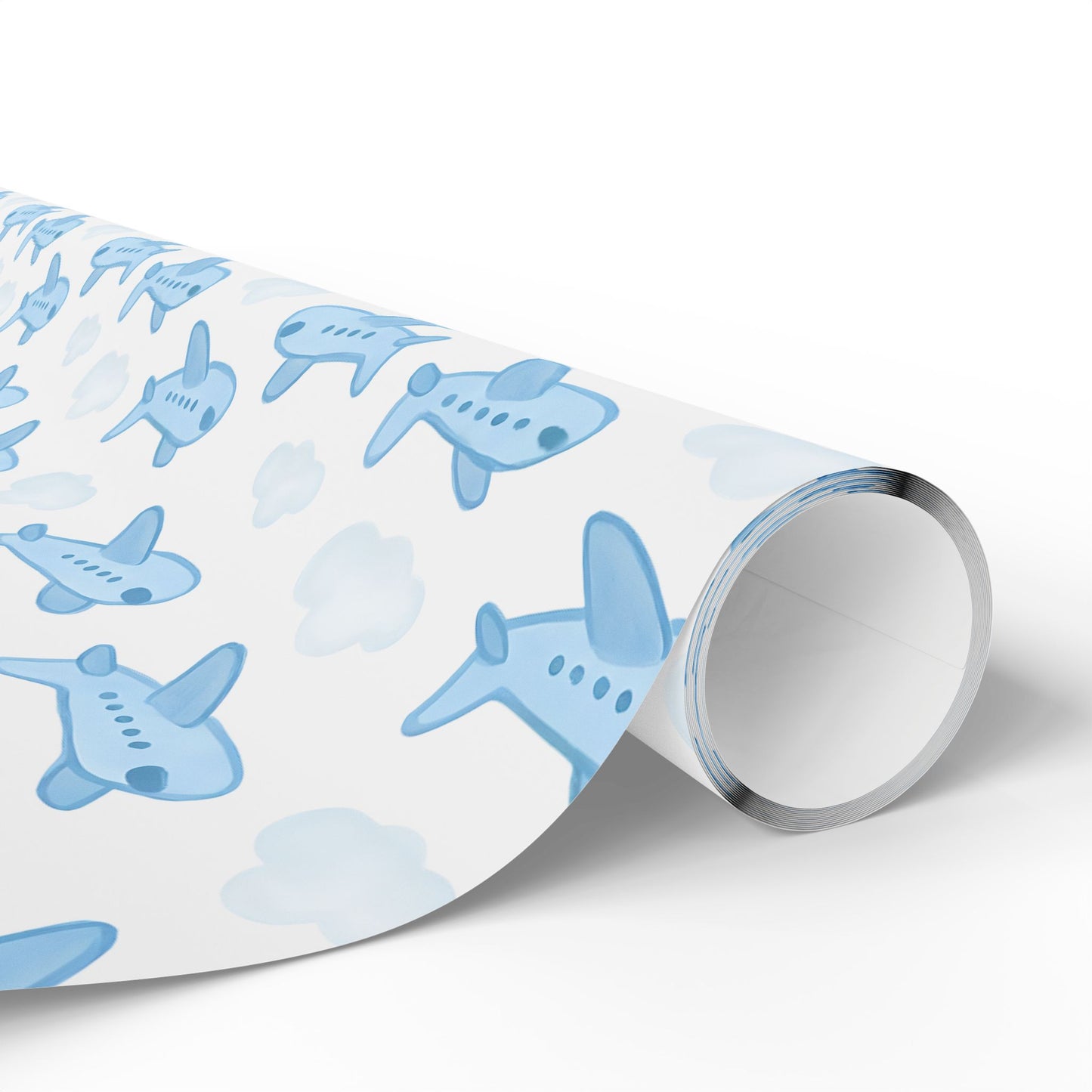 Airplane Themed Wrapping Paper, Gift Wrap for Kids, Birthday, Baby Shower, Travel Lovers, Aviation Decor