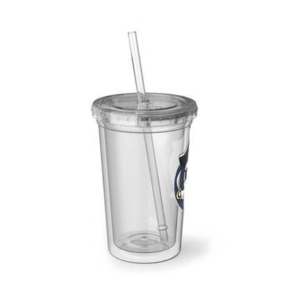 Cute Pirate Ghost Acrylic Cup, Kawaii Drink Tumbler, Personalized Cup, Halloween Gift, Kids Party Favorite, Fun Sippy Cup