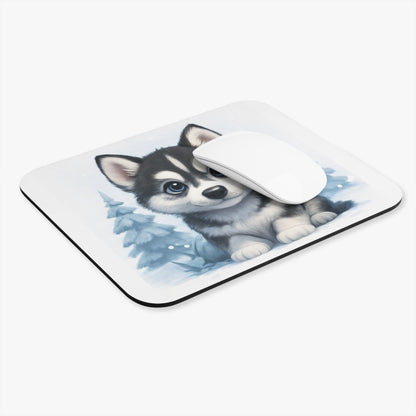 Adorable Husky Puppy Mouse Pad, Cute Desk Accessory, Dog Lover Gift, Home Office Decor, Pet-Themed Gift for Animal Lovers, Christmas Gift