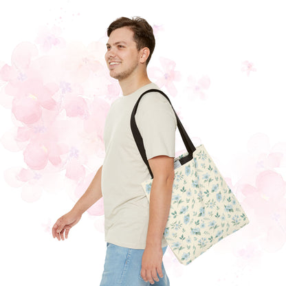 Floral Tote Bag, Stylish Shopper Bag, Reusable Grocery Tote, Floral Print Accessory, Ideal Gift for Her