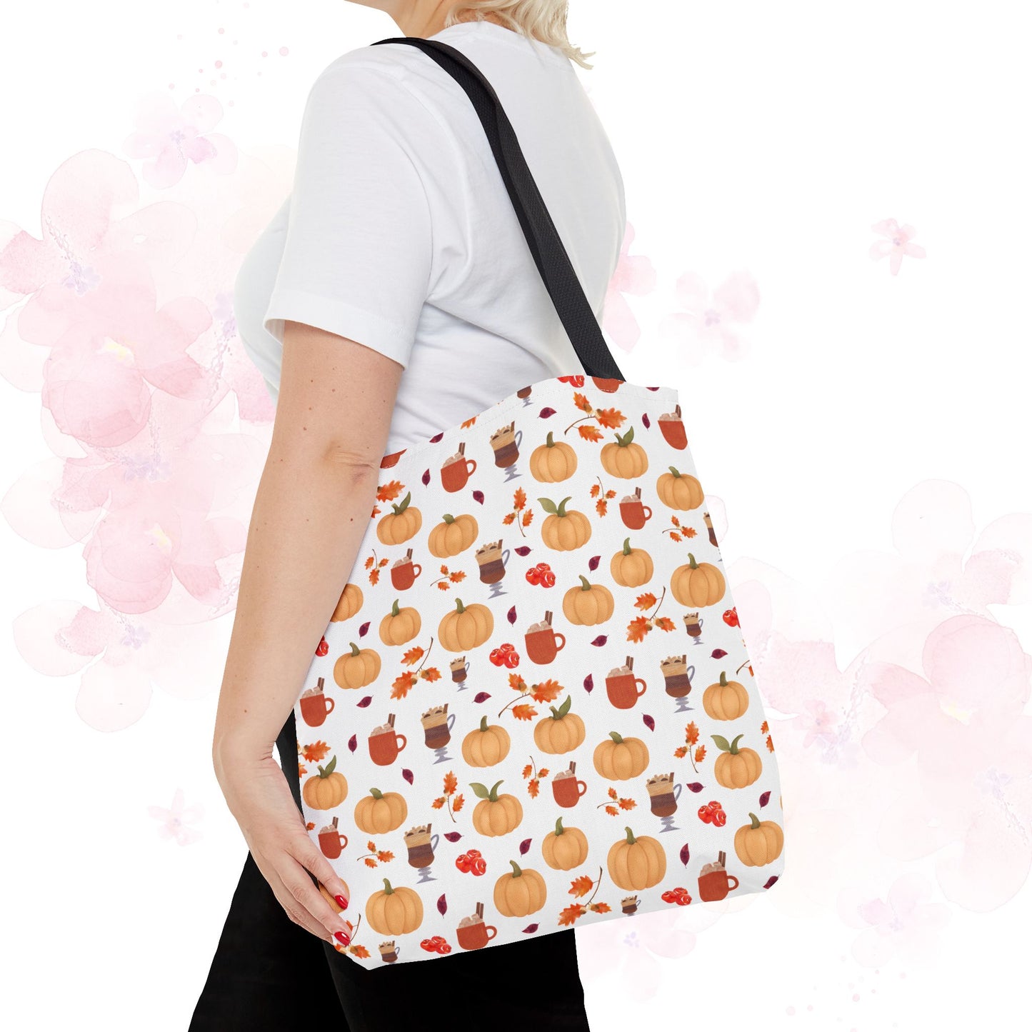 Autumn Harvest Tote Bag, Fall Accessories, Pumpkin Tote, Seasonal Shopping Bag, Thanksgiving Gift, Homestead Tote Bag