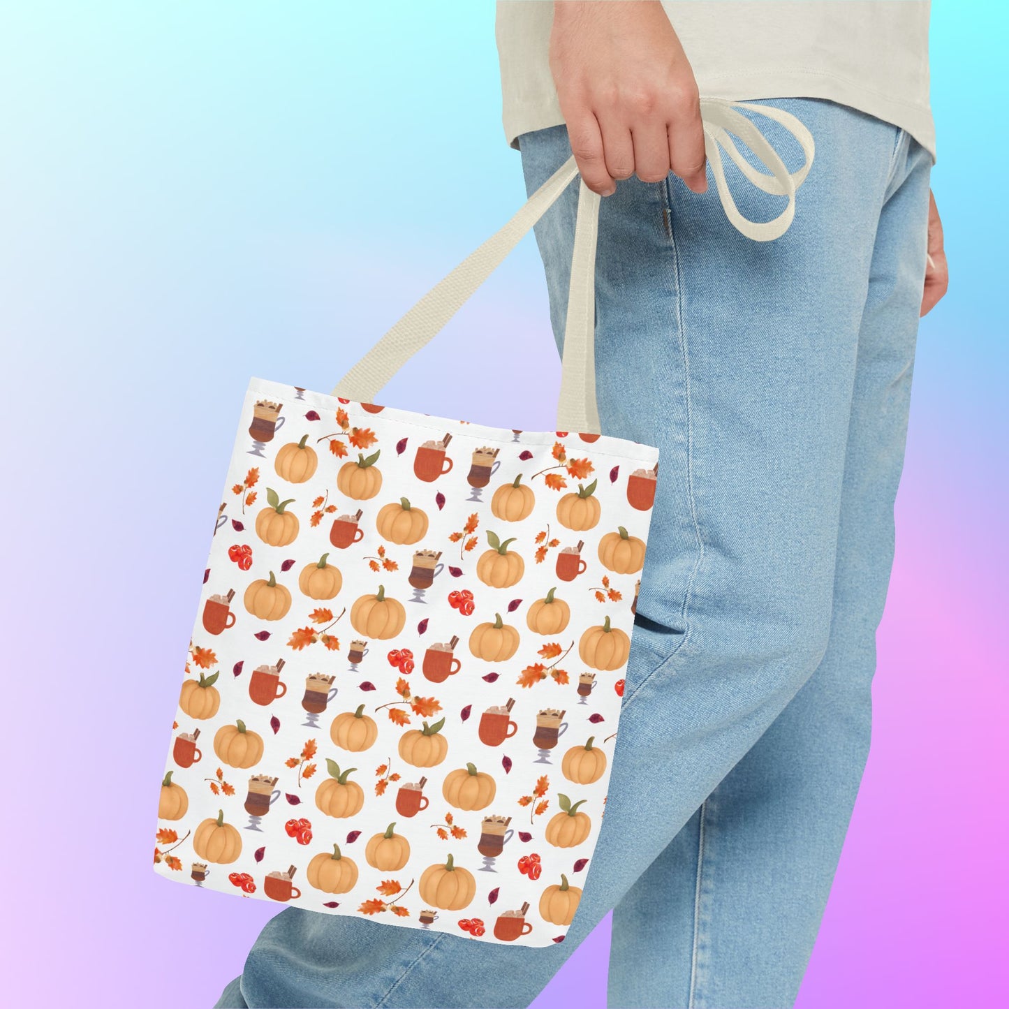 Autumn Harvest Tote Bag, Fall Accessories, Pumpkin Tote, Seasonal Shopping Bag, Thanksgiving Gift, Homestead Tote Bag