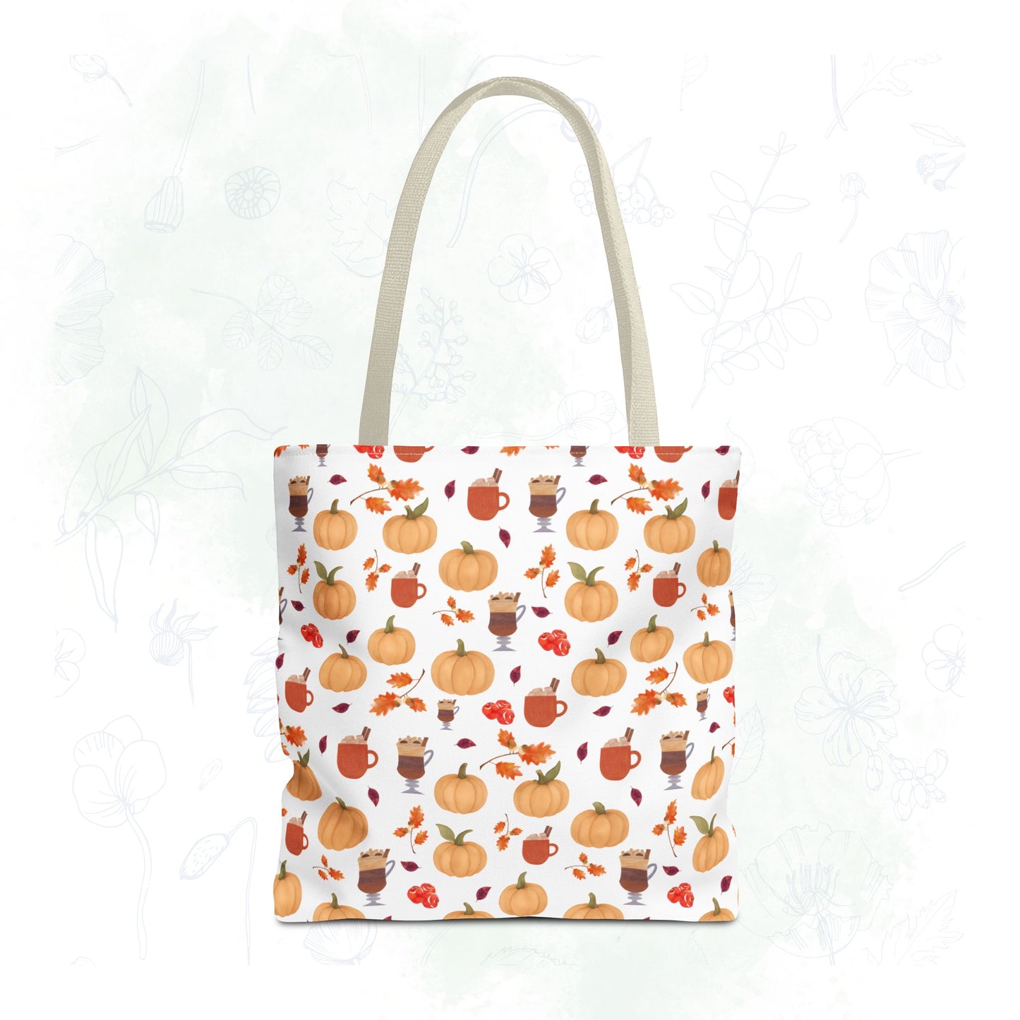 Autumn Harvest Tote Bag, Fall Accessories, Pumpkin Tote, Seasonal Shopping Bag, Thanksgiving Gift, Homestead Tote Bag