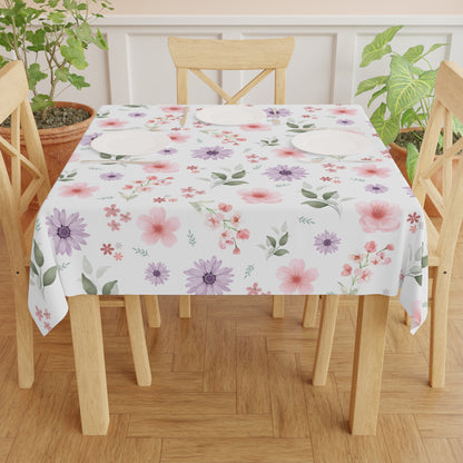 Floral Tablecloth Decor - Elegant Dining Essential for Parties, Picnics, Weddings, Home Decor, Table Covering