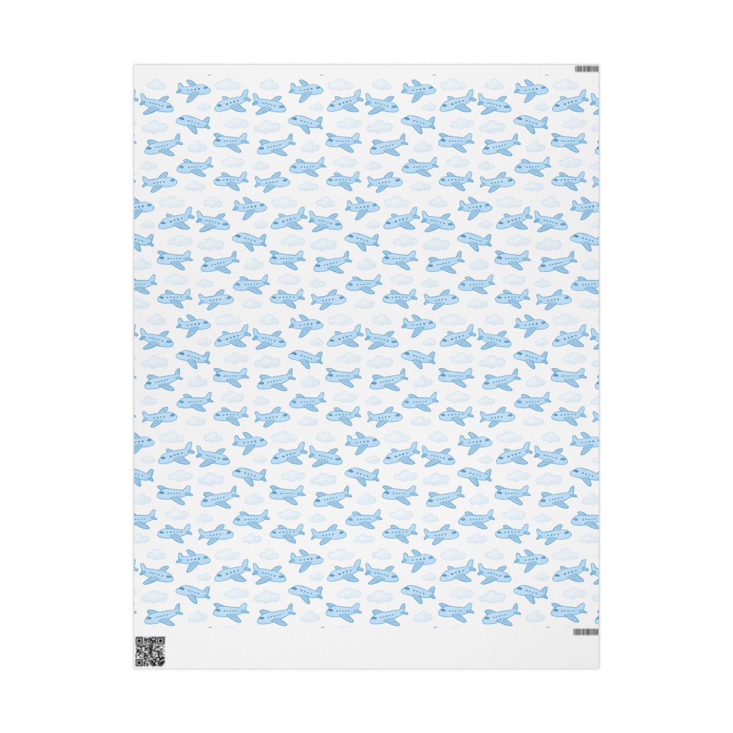 Airplane Themed Wrapping Paper, Gift Wrap for Kids, Birthday, Baby Shower, Travel Lovers, Aviation Decor