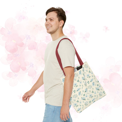 Floral Tote Bag, Stylish Shopper Bag, Reusable Grocery Tote, Floral Print Accessory, Ideal Gift for Her